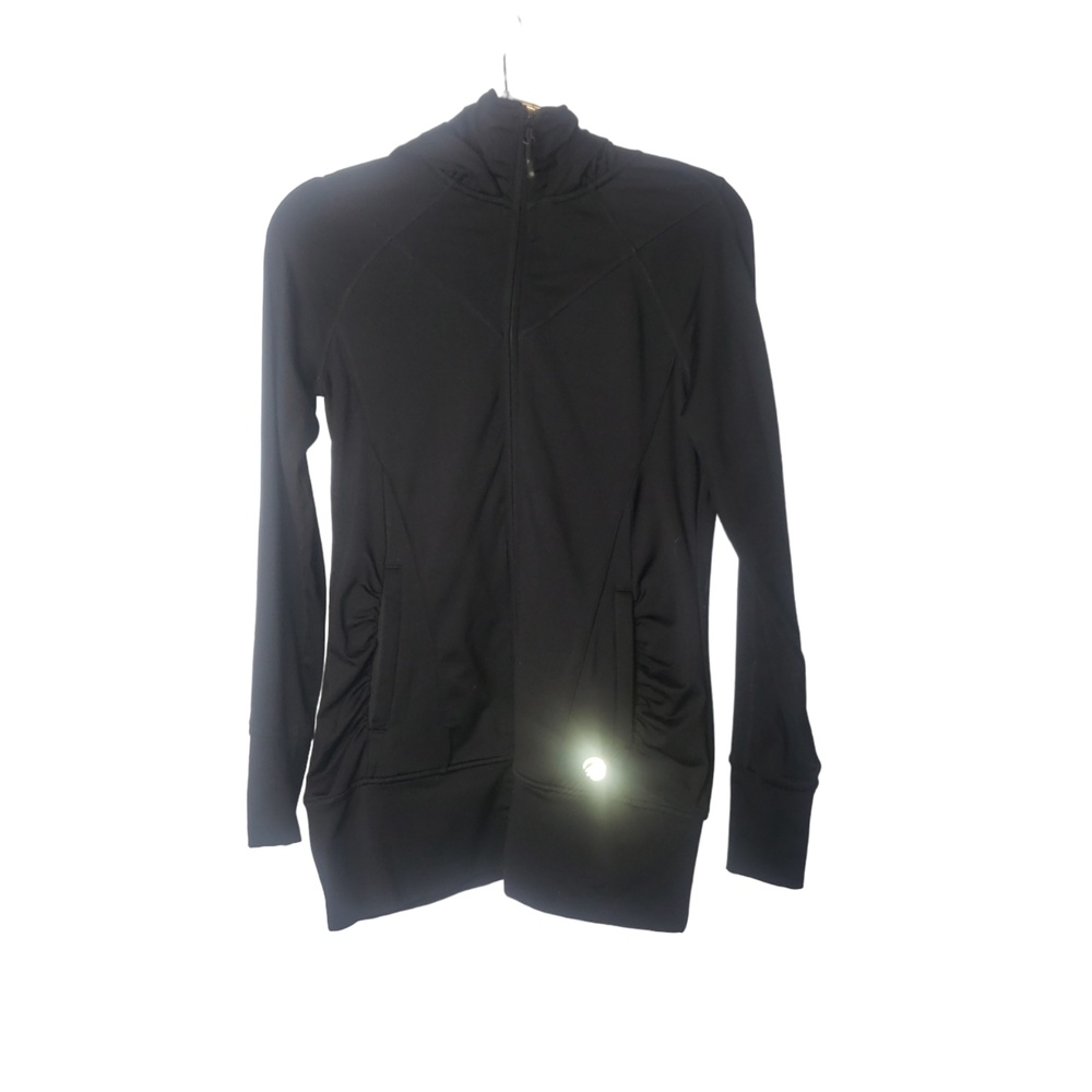 MPG Black Athletic Hooded Jacket Size Small
